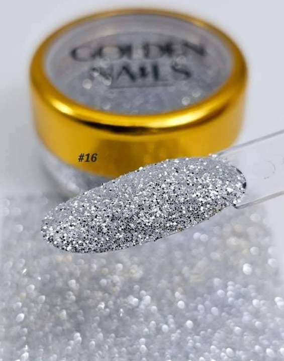 MIX GLITTERY #16 GOLDEN NAILS